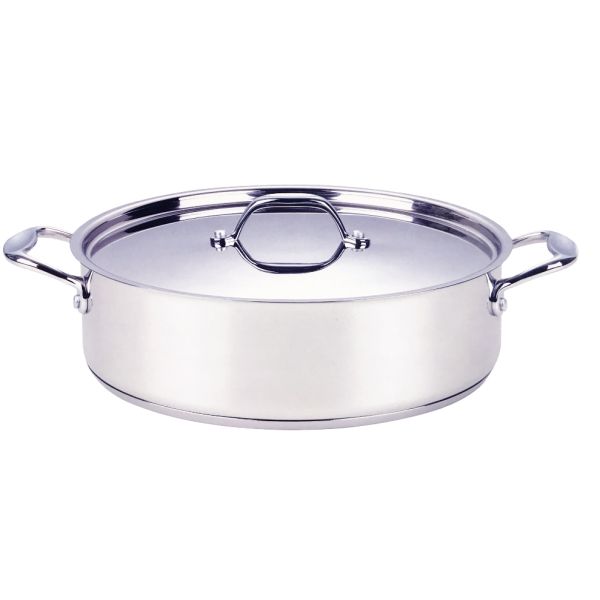 Kookpan Laag RVS - 24 cm, 26 cm, 28 cm, 32 cm, 36 cm, 40 cm - Kookpannen