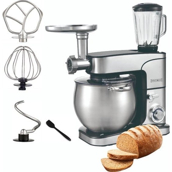 Royalty Line 3-delige Deegmachine - Keukenmachine - van 6.5 tot 14 Liters - Deeg mixer